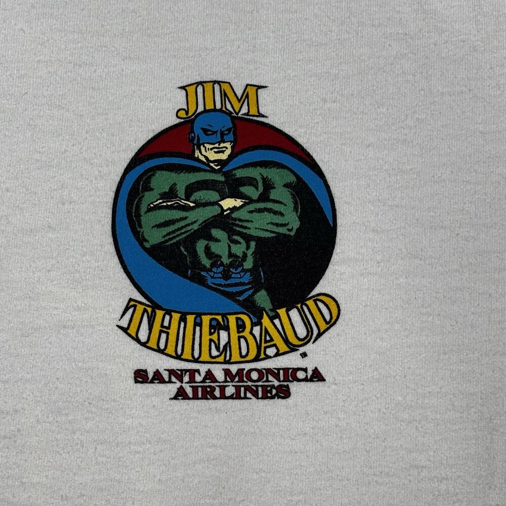 VTG 90s Y2K NHS Skate Jim Thiebaud Santa Monica Airlines Art T Shirt Size Medium - Picture 4 of 7